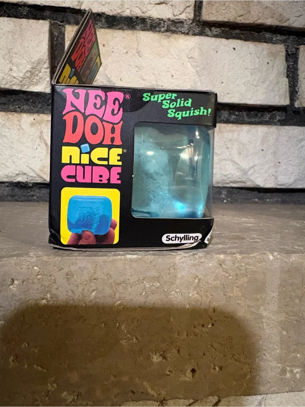 Needoh Nice Cube Super Solid Squish - Blue